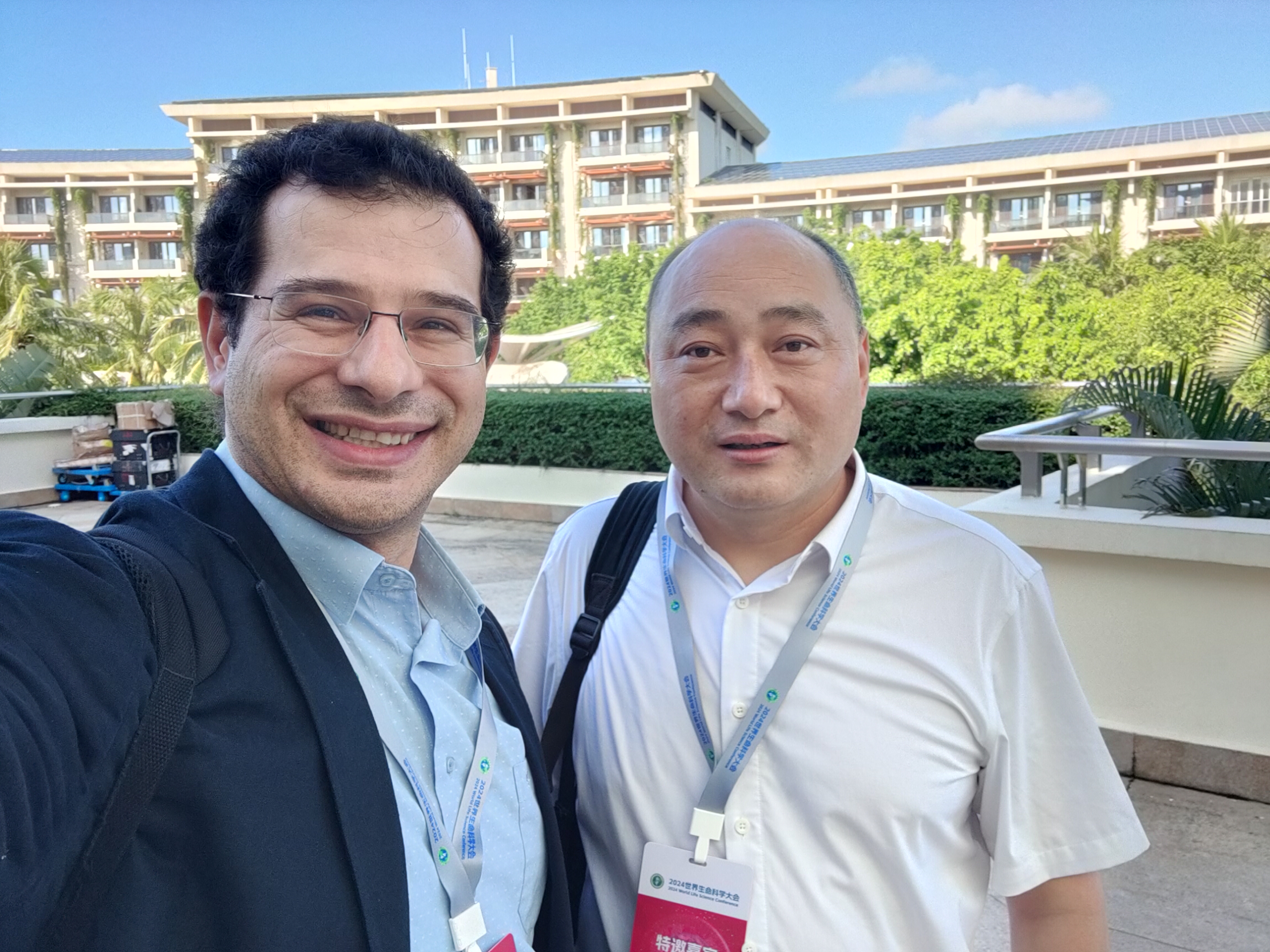 Dr. Aydogan with Prof. Yuchun Tang